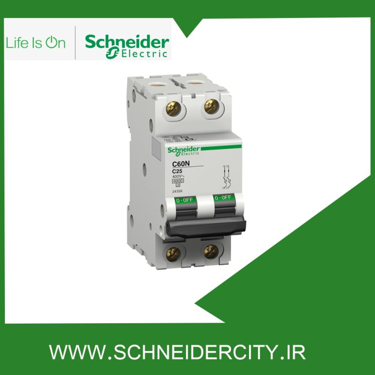 کلید مينياتوری دو پل 16 آمپر اشنایدر 24337