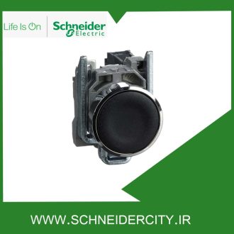 پوش باتن فلزی مشکی 1NO اشنایدرXB4BA21