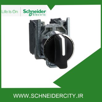 سلکتور سوئیچ فلزی سه حالته بازگشت فنری اشنایدر XB4BD53