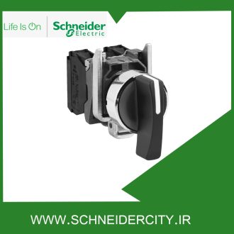 سلکتور سوئیچ فلزی سه حالته بازگشت فنری اشنایدر XB4BJ53