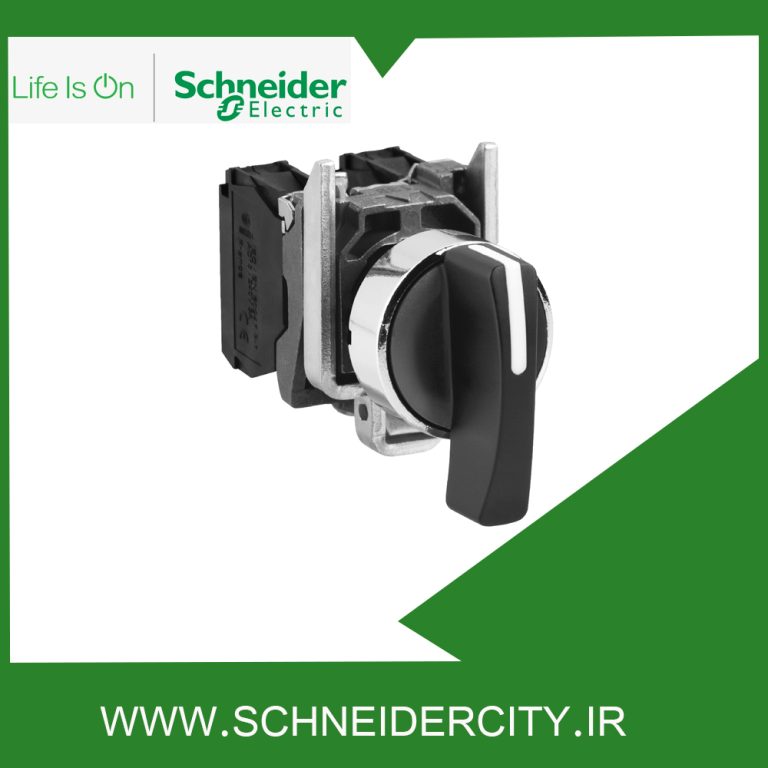 سلکتور سوئیچ فلزی سه حالته بازگشت فنری اشنایدر XB4BJ53