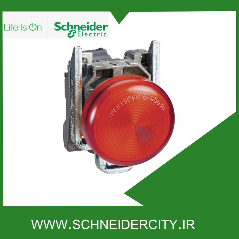 چراغ سیگنال فلزی قرمز بدون LED داخلی اشنایدر XB4BV64