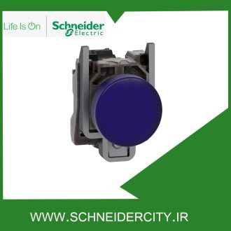 چراغ سیگنال فلزی آبی چراغ دار 24VAC/DC اشنایدر XB4BVB6