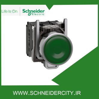 پوش باتن فلزی سبز 220 تا 240 ولتAC اشنایدرXB4BW33M5