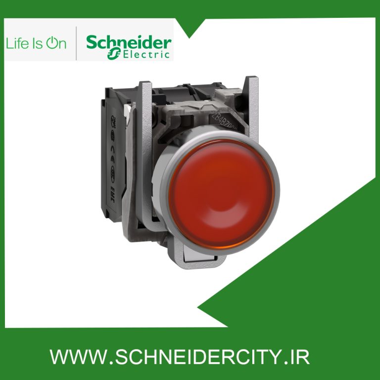 پوش باتن فلزی نارنجی 220 تا 240 ولتAC اشنایدرXB4BW35M5