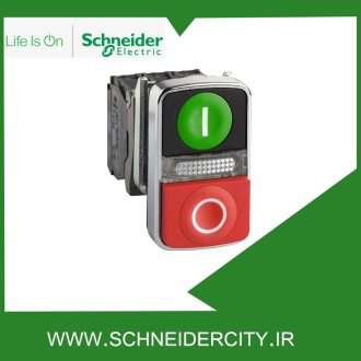 استارت استوپ دوبل فلزی چراغدار 230/240ولت AC اشنایدرXB4BW73731M5