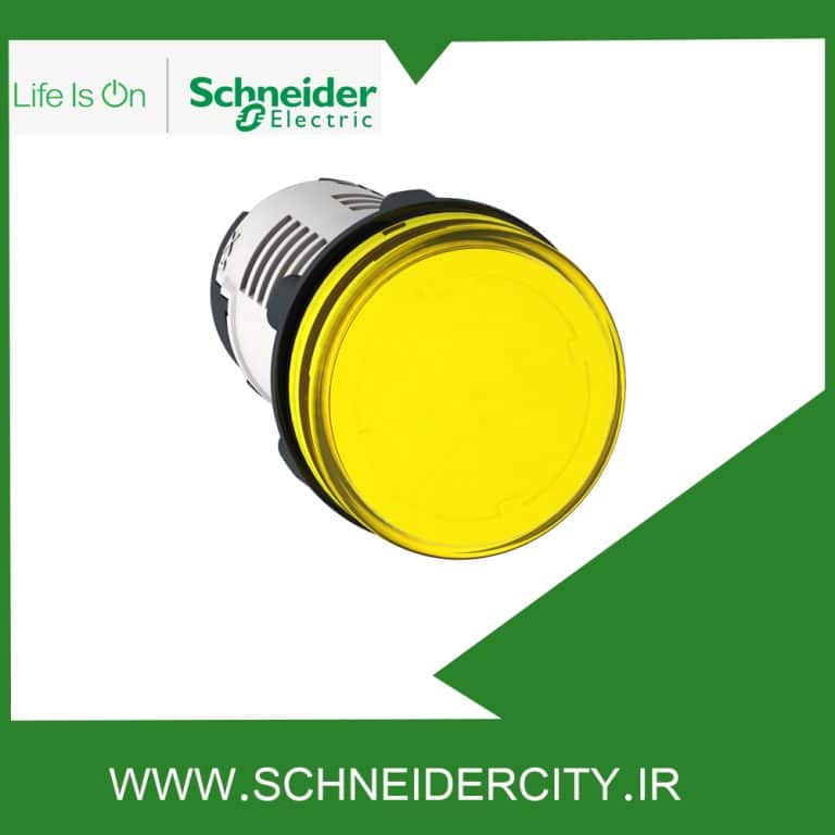 چراغ سیگنال باکالیت زرد 230 تا 240 ولت AC اشنایدر XB7EV05MP