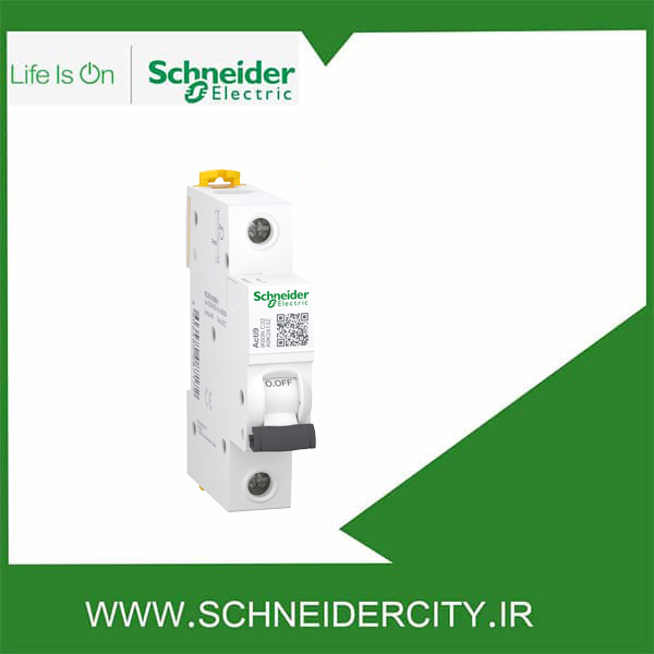 کلید مینیاتوری تک پل 4 آمپر AC تیپ C اشنایدر A9K24104